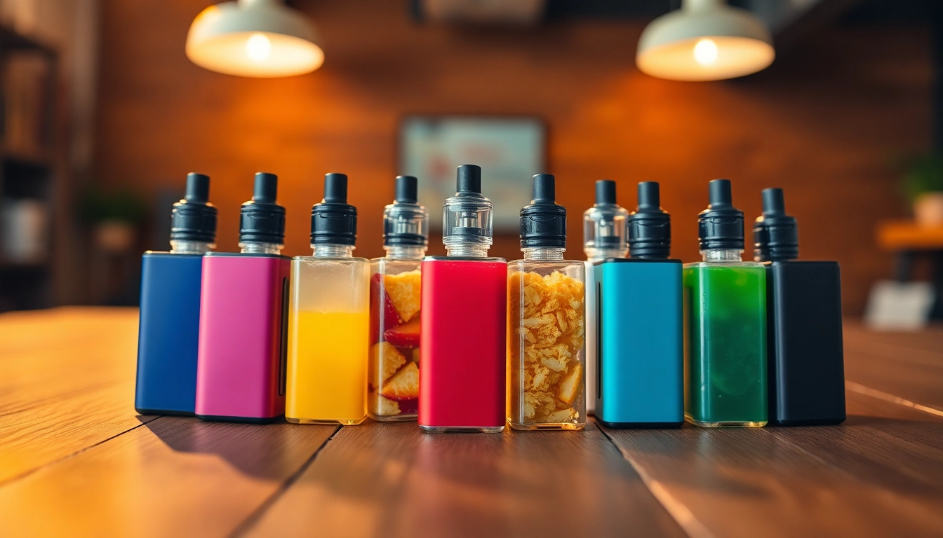 Showcase colorful dummy vapes in various flavors, emphasizing their vibrant designs and quality.