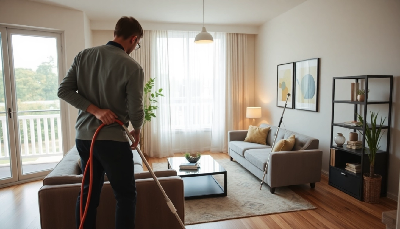 Professionals performing bond cleaning Brisbane to ensure a spotless apartment ready for inspection.