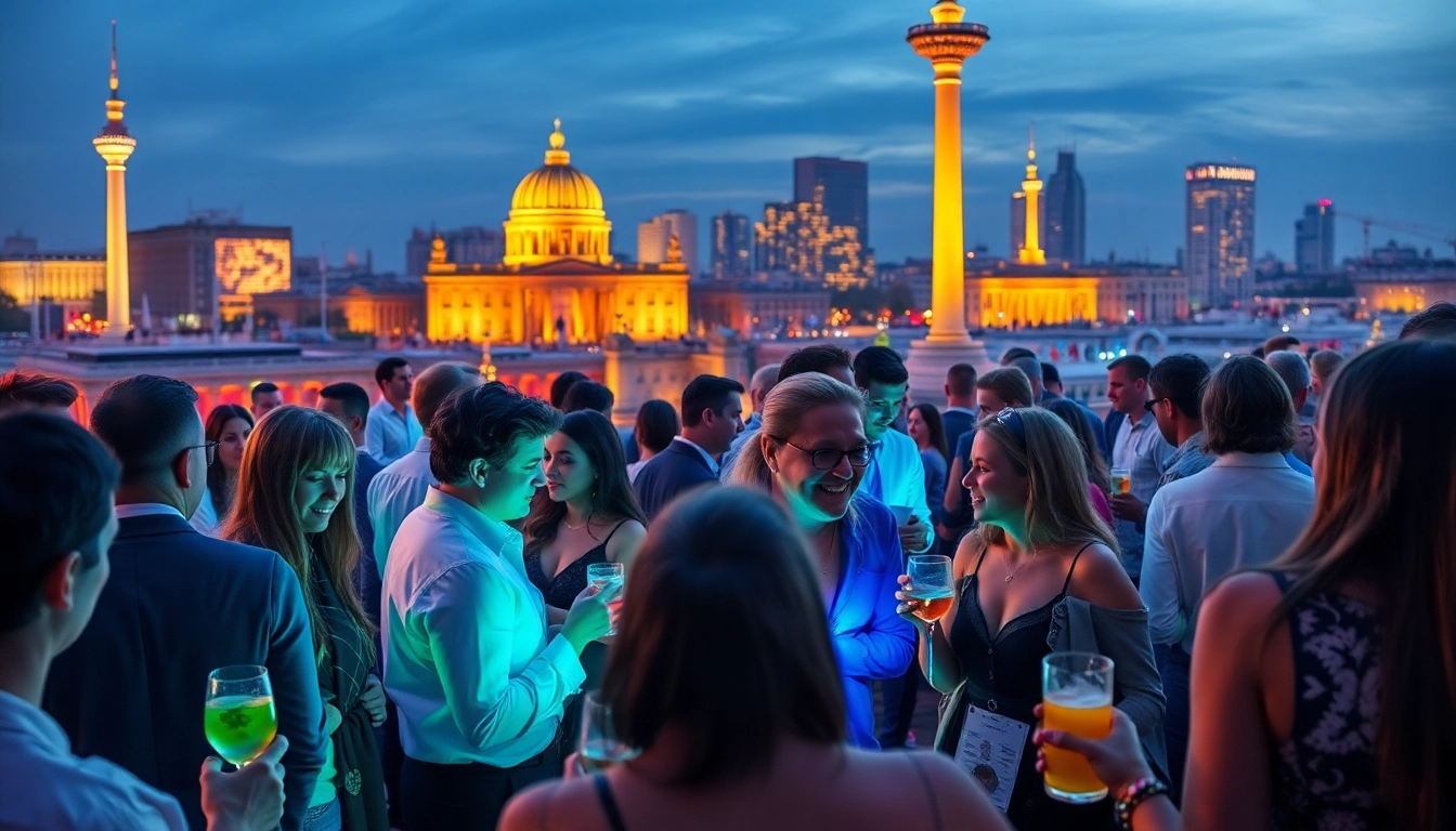 Experience Unique Berlin Events at lively after-work parties, showcasing vibrant city nightlife and diverse gatherings.