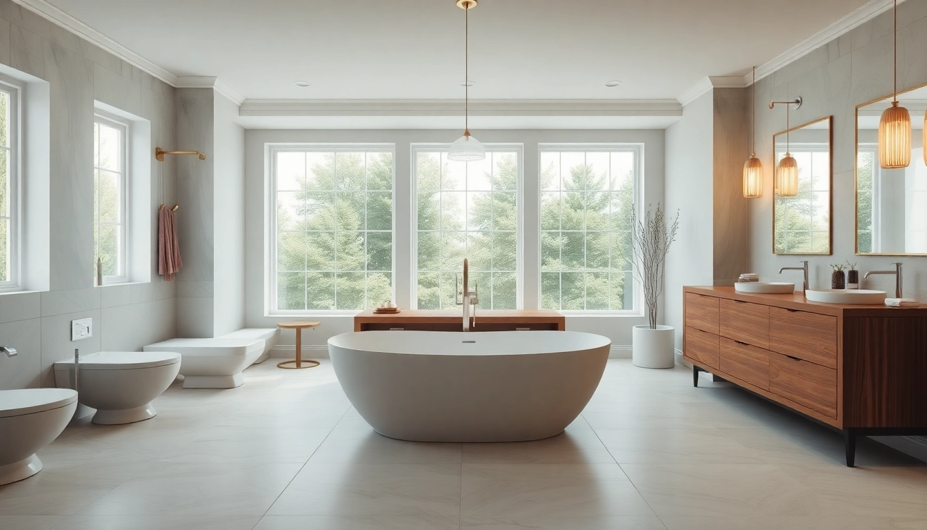 Transform your space with elegant bathroom remodels featuring modern designs and soothing colors.