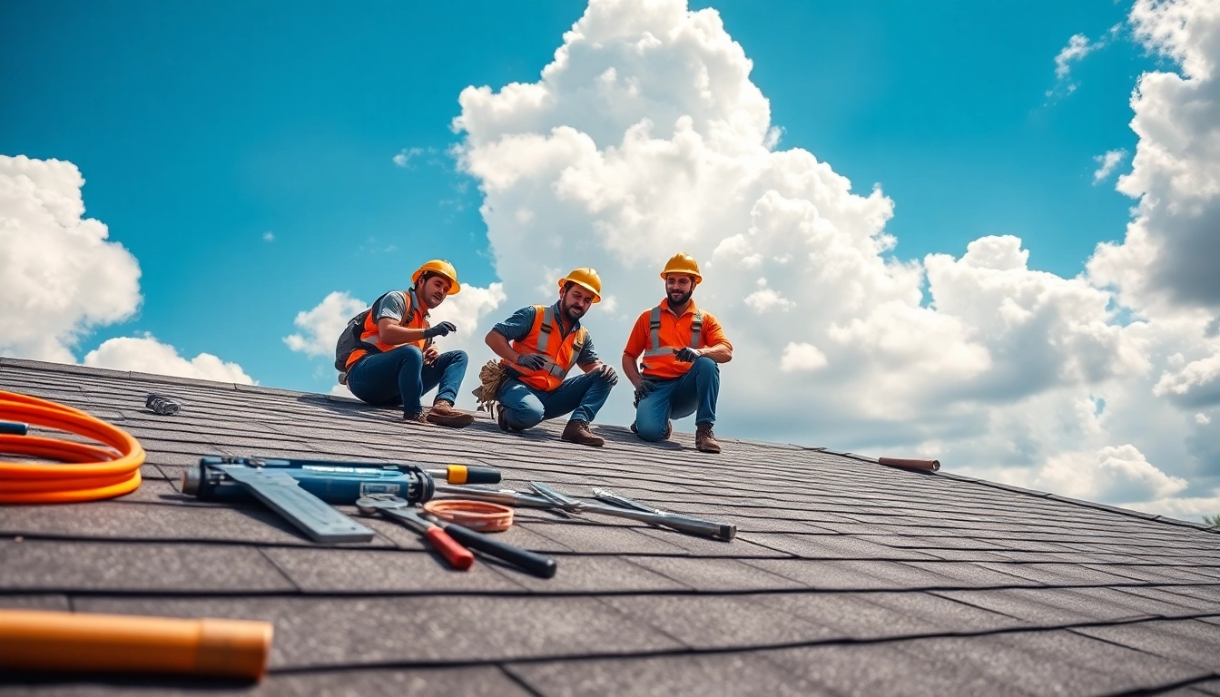Skilled 5-star roofing contractors Central Texas installing a roof, exemplifying quality and expertise.