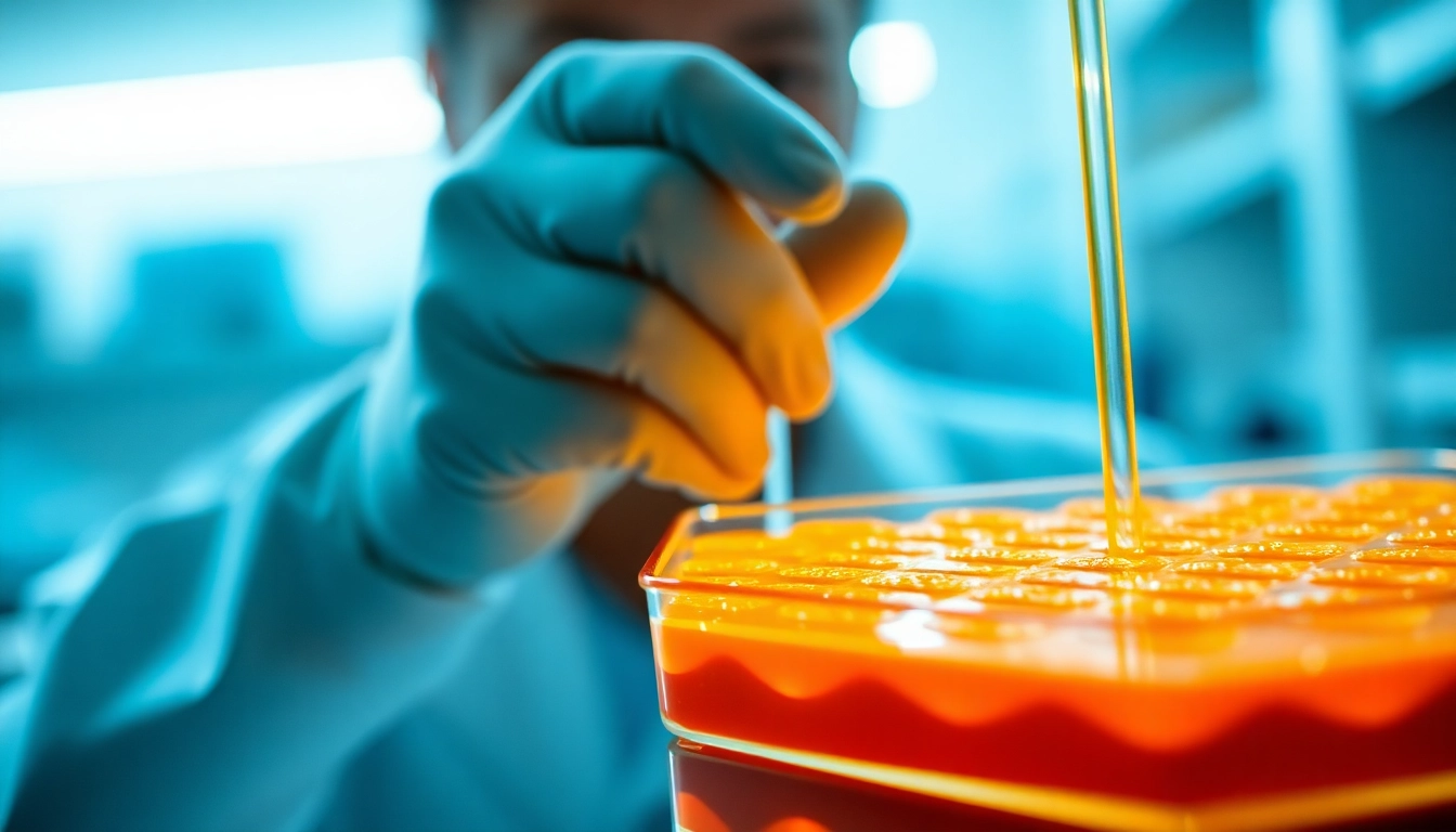 All check: Researcher analyzing TeSR™ media for pluripotent stem cell culture in a lab.