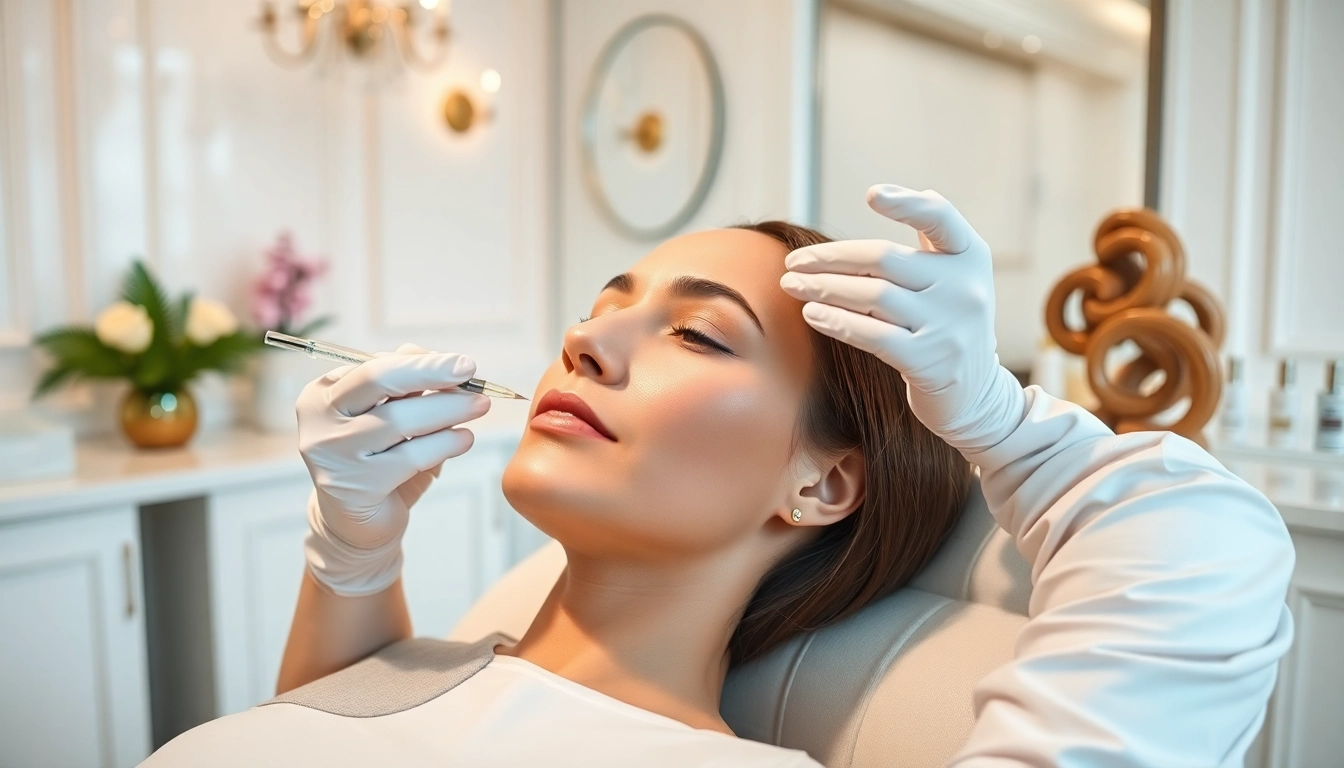 Botox day service being performed by a skilled aesthetician, showcasing a calm medspa environment.