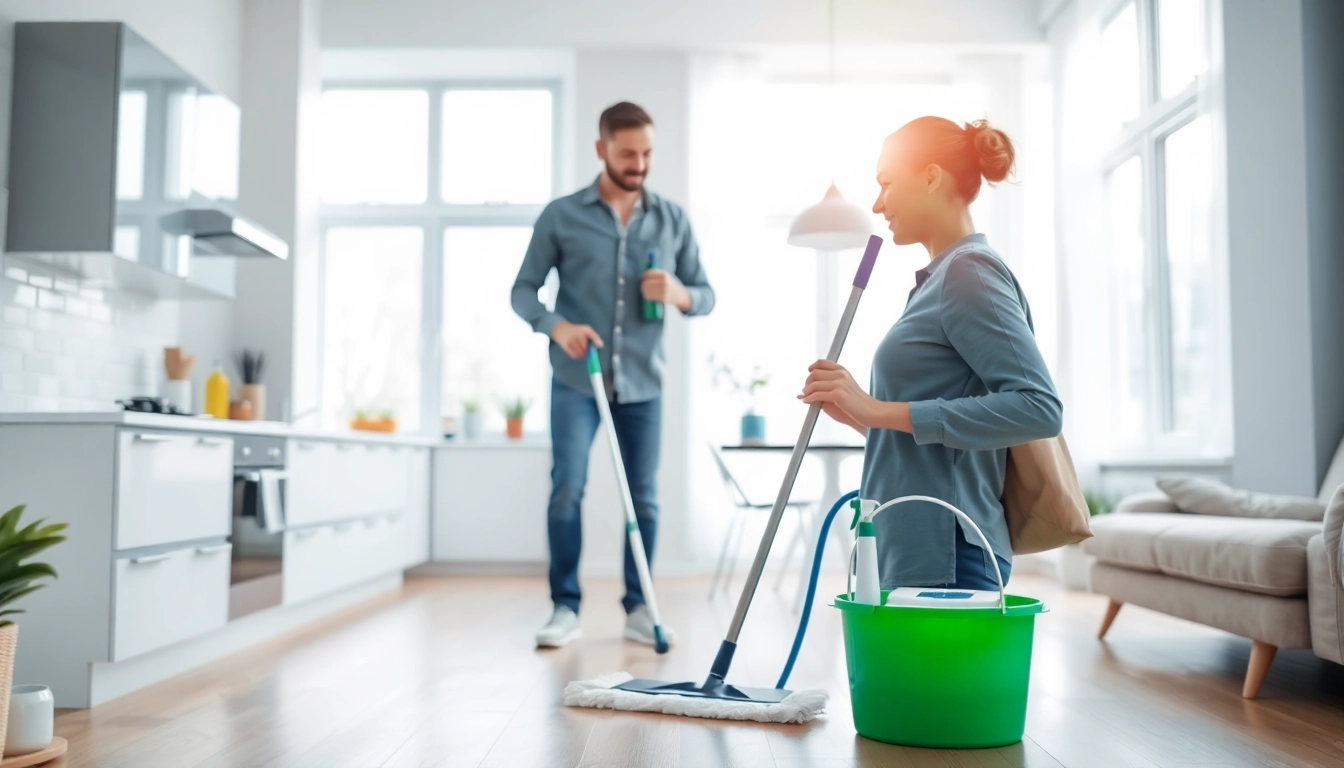 Transform your space with deep cleaning services Dubai, featuring a professional team conducting thorough cleaning.